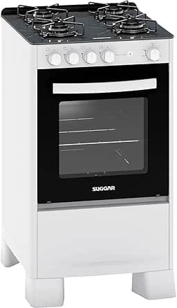 Imagem da oferta SUGGAR FOGÃO NEO COOK BRANCO MESA DE VIDRO 4 BOCAS ACENDIMENTO AUTOMÁTICO FGV410BR