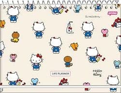 Imagem da oferta Agenda Life Planner Permanente Hello Kitty Fundo Bege Jandaia