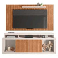 Imagem da oferta Rack Com Painel TV até 65 Polegadas Marrom Life Caemmun