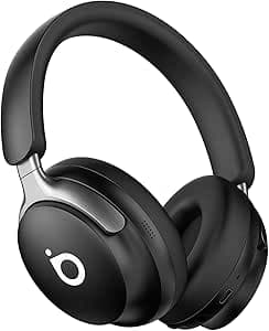Imagem da oferta Basike Fones de Ouvido Bluetooth 5.4, Headphone Bluetooth com Cancelamento de Ruído Ativo ANC, Suporte Chamadas de Voz, Certificação Hi-Pure Audio, 40 Horas de Reprodução (Preto)