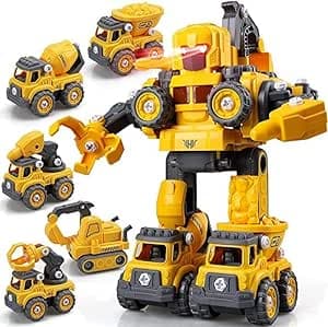 Imagem da oferta Carrinho Robô 5 Em 1 Monta Desmonta Construbots - Mega Compras