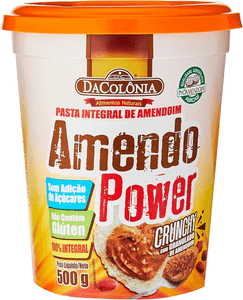 Imagem da oferta DaColônia Amendopower Crunchy - Pasta Amendoim, Granulado, 500G