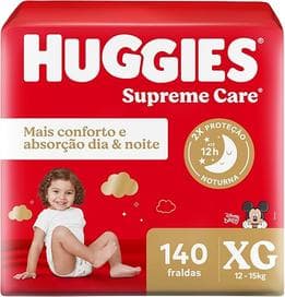 Imagem da oferta Huggies Fralda Supreme Care XG 140 Un