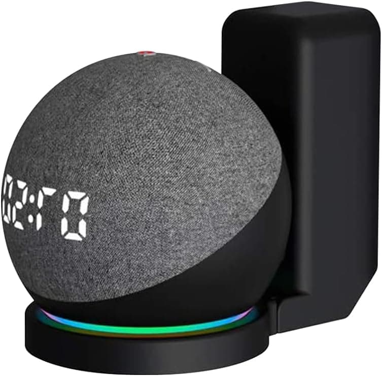 Imagem da oferta WB Suporte de tomada para Smart Speaker Alexa Echo Dot5 e 4 Geração Preto