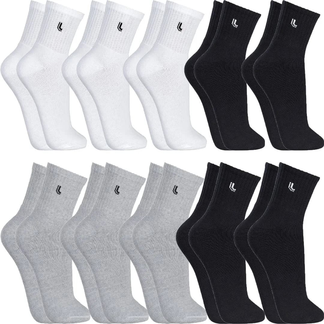 Imagem da oferta Kit 10 Pares Meias Lupo Cano Médio Alto Atacado Original