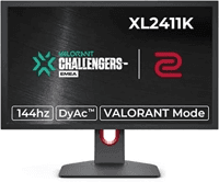 Imagem da oferta Monitor Gamer BenQ ZOWIE XL2411K para PC com 24", 144Hz, Color Vibrance, Black eQualizer, Conexão Display Port, 120Hz Compatível com PS5 e Xbox série X, Grafite Fosco