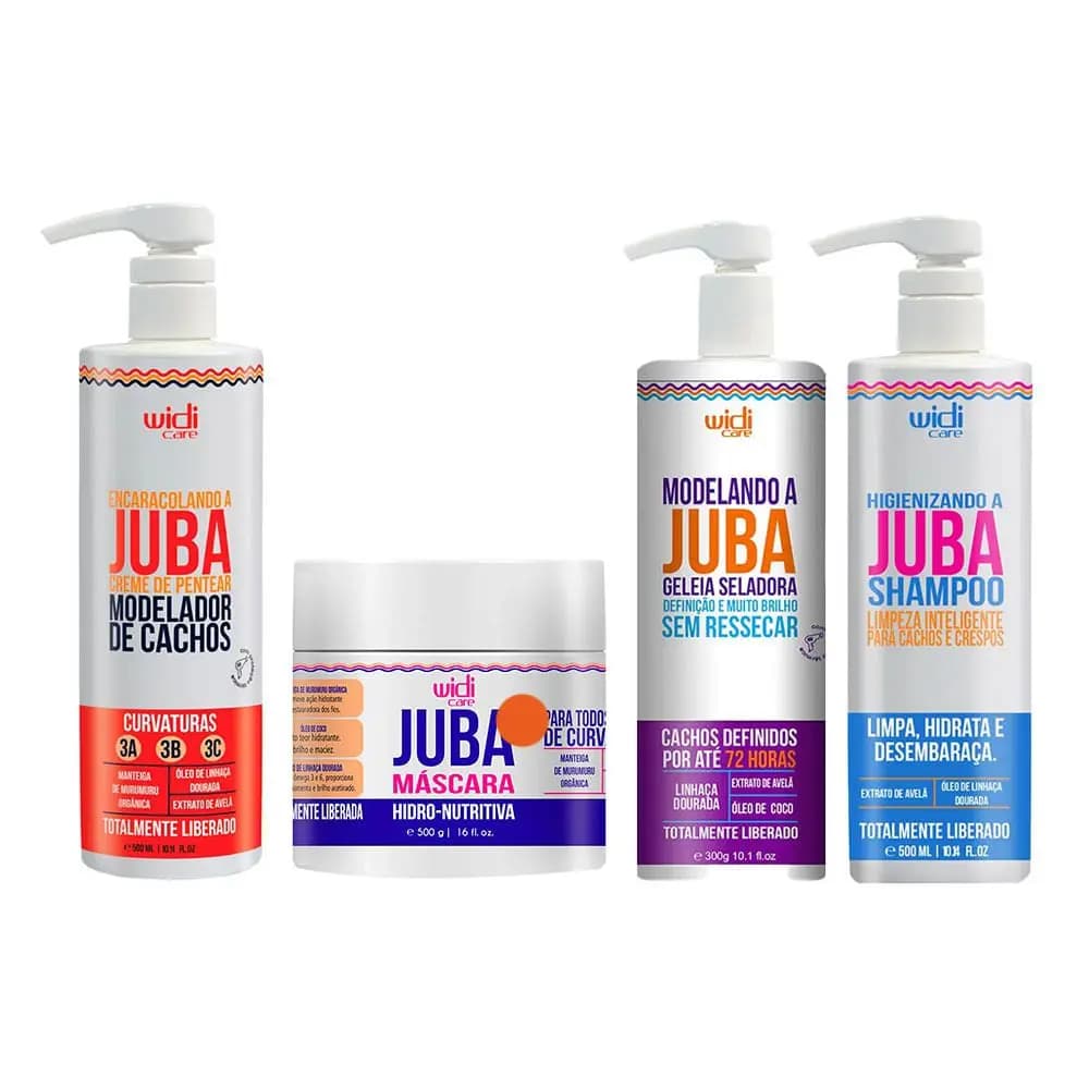 Imagem da oferta Widi Care Juba Kit - Creme De Pentear + Máscara + Geléia + Shampoo