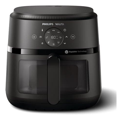 Imagem da oferta Fritadeira Elétrica Airfryer Digital Philips Walita Série 2000xl 1700w 6,2 Litros Preta 110v