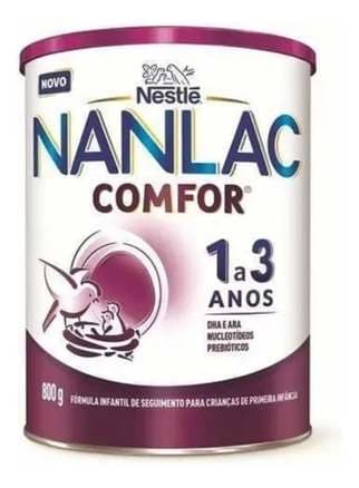 Imagem da oferta Fórmula Infantil Em Pó Nanlac Comfor 1 a 3 anos 800g Nestlé