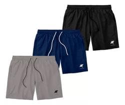 Imagem da oferta Kit 3 Shorts Bermuda Masculina Básico Mauricinho Tactel