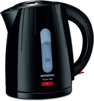 Imagem da oferta Chaleira Elétrica Pratic Hot, Mondial, Preto, 1200w, 110v - Ce-07