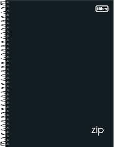 Imagem da oferta Tilibra - Tilibra ZIP - Caderno Espiral Capa Dura, 200x275mm, 80 Folhas, Negro