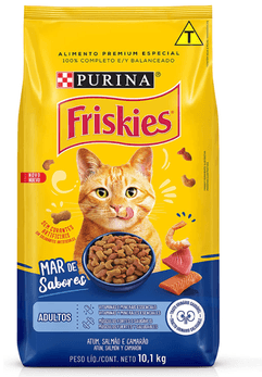 Imagem da oferta Purina Friskies Friskies Peixes E Frutos Do Mar 10 1kgbr