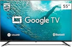 Imagem da oferta Smart TV Philips 55" 4K HDR 55PUG7019/78, Google TV, Comando de Voz