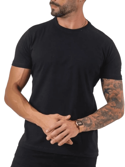 Imagem da oferta Camiseta Masculina Camiseta Básica Algodão Malha Peruana