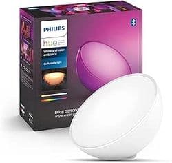 Imagem da oferta Philips Hue Go White and Color Luminária LED de Mesa Inteligente e Portátil (Bluetooth & Zigbee), funciona com Alexa
