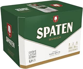 Imagem da oferta Pack Cerveja Spaten, Puro Malte, 350ml, Lata - 12 Unidades