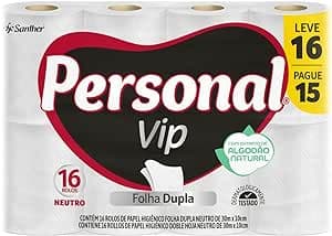 Imagem da oferta Personal Papel Higiênico Vip Folha Dupla, 16 Unidades Branco (Embalagem Pode Variar)