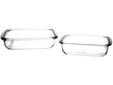 Imagem da oferta Conjunto de Assadeiras Marinex Quadrado de Vidro 2 Peças Com Alça 15220200943957