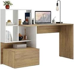 Imagem da oferta Escrivaninha Mesa para Computador Atlantis Multimóveis Branca/rustic