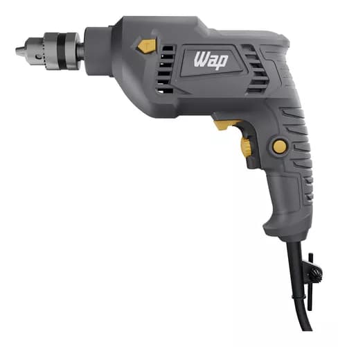 Imagem da oferta Parafusadeira e Furadeira de Impacto WAP WF 700FE Mandril de 3/8'' 700W Cinza e Amarela
