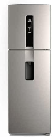 Imagem da oferta Geladeira Electrolux Frost Free Inverter 410L Água na Porta com AutoSense Duplex Inox Look (IW46S) 127V