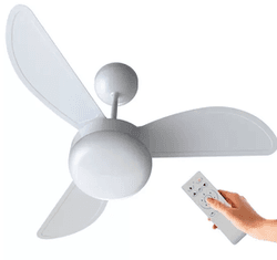 Imagem da oferta Ventilador De Teto Ventisol Fênix Branco Inverter Controle Remoto, 6 Velocidades - Bivolt