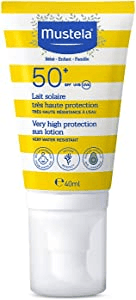 Imagem da oferta Mustela Solares Protetor Solar Infantil Loção Rosto e Corpo FPS 50+, 40 ml