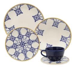 Imagem da oferta Aparelho De Jantar E Chá 20 Peças Unni Azulejo Português Cor Multicor