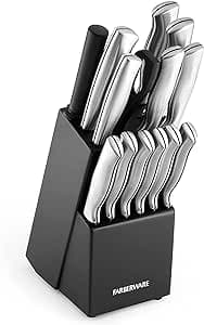 Imagem da oferta Kit de facas de cozinha Farberware 5152497, preto, 15 peças