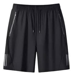 Imagem da oferta Short Masculino Bermuda 2 Bolsos Zíper Secagem Rápida Fina