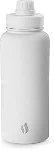 Imagem da oferta Garrafa Térmica Mayall Dupla Camada Inox com Fechamento por Rosca e Alça 1L Branco Fosco Termopro