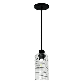 Imagem da oferta Luminária Pendente Teto Moderno Track Linhas Quarto Sala Bancada 1 lâmpada Bivolt E27 - Esquilos Shop