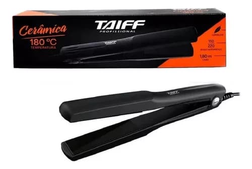 Imagem da oferta Chapinha Prancha Taiff Cerâmica Preta 110v/220v Bivolt Nf