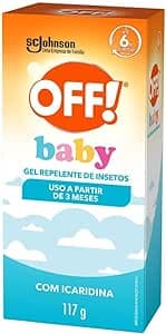 Imagem da oferta Off! Baby, Repelente Bebe De Mosquitos E Insetos Com Icaridina, Loção Em Gel, Proteção Por Até 4h, Sem Perfume, 117g