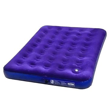 Imagem da oferta Colchão Inflável Casal Com Inflador Acoplado Multiuso - Mor Cor Azul