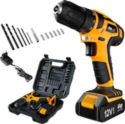 Imagem da oferta Wap Parafusadeira E Furadeira A Bateria Li-ion 12v Bpf 12k3 Carregador Bivolt Sem Fio Com Maleta E Kit De 13 Acessórios