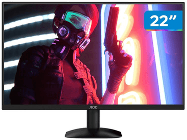 Imagem da oferta Monitor 100hz Full Hd Widescreen 1ms Aoc Série B35 22b35hm2 22" Vga Hdmi