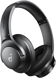 Imagem da oferta soundcore by Anker Q20i Fone de Ouvido Bluetooth, Headphone com Cancelamento de Ruído Híbrido, 40H de Reprodução com ANC, Áudio Hi-Res, Graves Potentes, Personalização no App, Modo Transparência