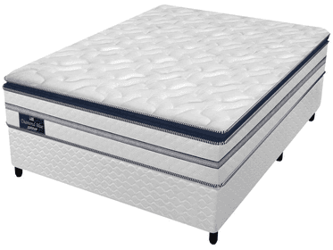 Imagem da oferta Cama Box Casal (Box + Colchão) Gazin de Mola - 59cm de Altura Diamond Blue
