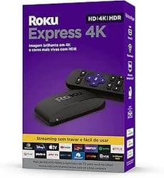 Imagem da oferta Roku Express 4K | Dispositivo de streaming para TV HD/4K/HDR compatível com Alexa, Siri e Google