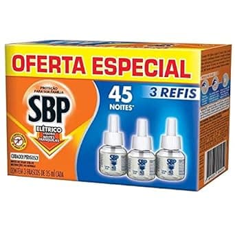 Imagem da oferta Repelente Líquido Elétrico SBP Refil - Caixa c/ 3 Unidades 35ml cada