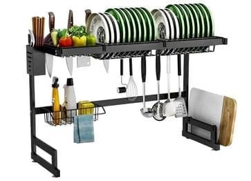 Imagem da oferta Escorredor Louça Suspenso Organizador Cozinha Modular 24 Pratos 85cm - NOTUZ