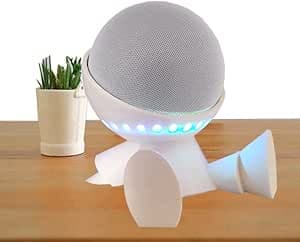 Imagem da oferta Suporte Para Echo Dot Alexa Compativel Com A 4 E 5 Geração - Tema Robô Espacial (branco)