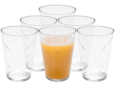 Imagem da oferta Jogo de Copos de Vidro 265ml 6 Peças - Nadir Maracatu