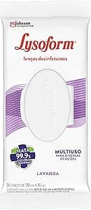 Imagem da oferta Lysoform Lavanda, Lenço Umedecido Desinfetante Multiuso, 36 unidades