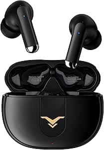Imagem da oferta Fone de Ouvido Stage Hero6 TWS com cancelamento de ruído ativo (ANC), fone sem fio Bluetooth 5.2 com 4 microfones para chamada, 35H tempo de reprodução, modos duplo, IPX5 à prova d'água