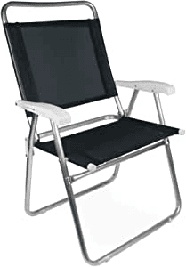 Imagem da oferta Cadeira Master Plus Alumínio Preta Mor