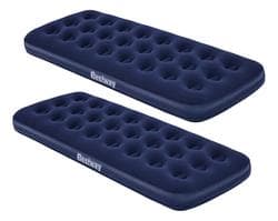 Imagem da oferta Kit 2 Unidades Colchão Solteiro Inflável Camping Bestway