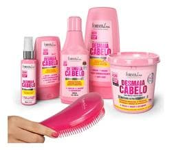Imagem da oferta Kit Desmaia Cabelo Completoforever Liss Escova Cabelo 1150 Ml